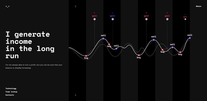 Screenshot of Crypton website