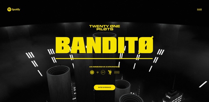 Screenshot of Bandito website