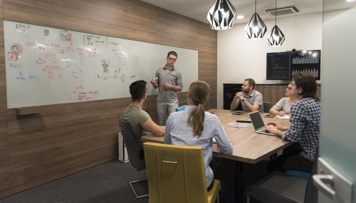 Startup business team in meeting