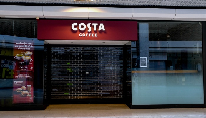 Costa Coffee Shop Closed By Coronavirus