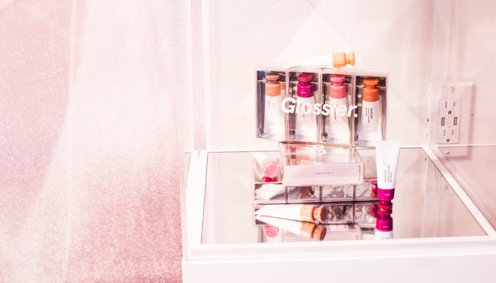 Glossier showroom in New York City