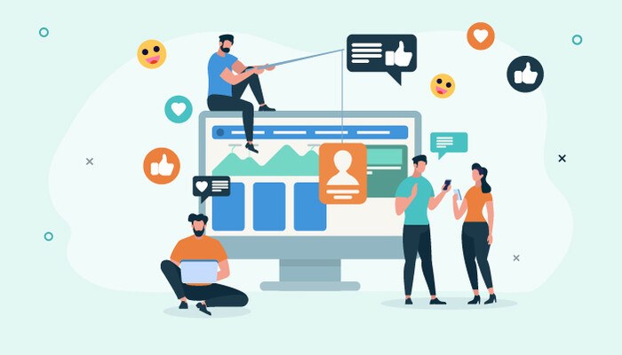 workers benefiting from engaging on social media