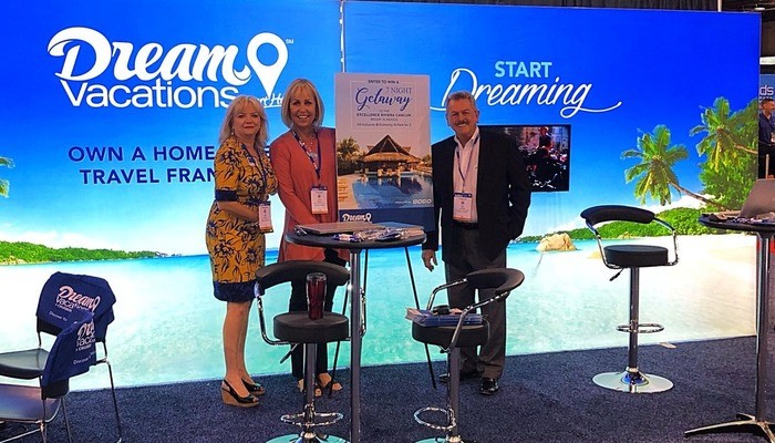 Staff from Dream Vacations at an industry expo event
