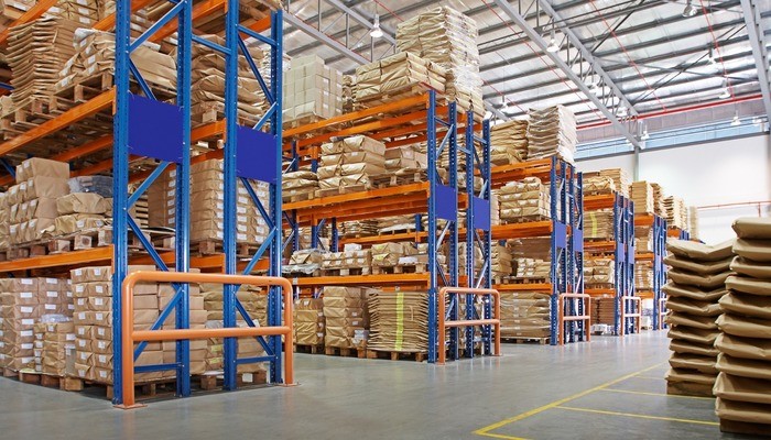Interior of a distribution warehouse